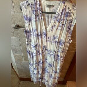 All Saints sleeveless toile midi dress